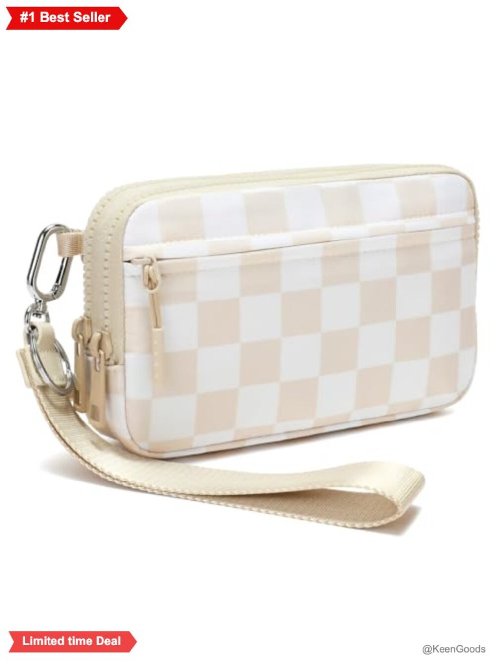 RFID Wristlet Crossbody Bag Nylon 4 Zipper Women Travel